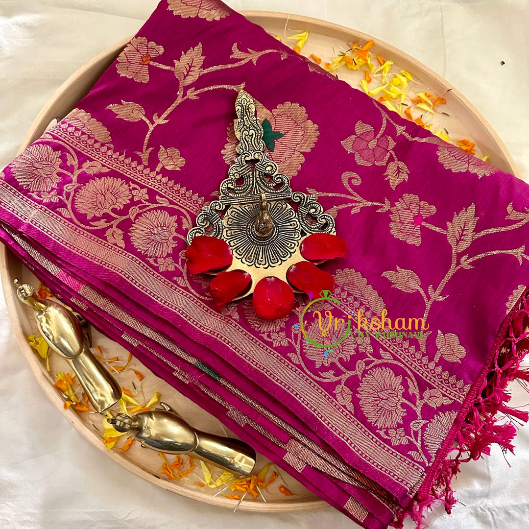 Majantha Semi Benarasi Saree -VS1001