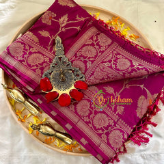 Majantha Semi Benarasi Saree -VS1001