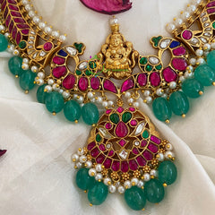 Exquisite Jadau Kundan Neckpiece-Lakshmi-J481