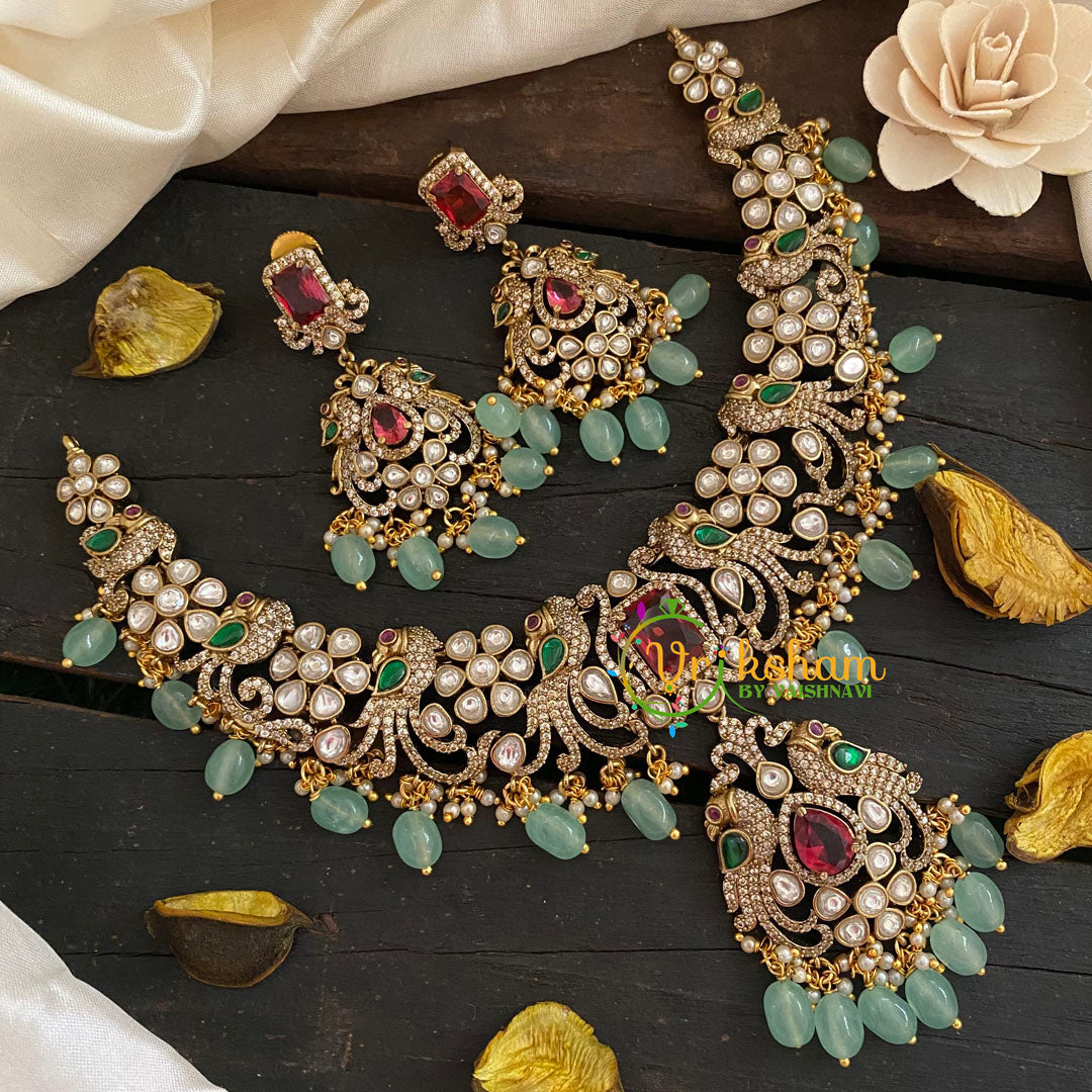 Premium Victorian Diamond Short Neckpiece -VV214