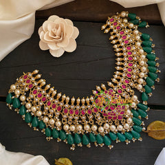 Premium Kundan Jadau Short Neckpiece -J900