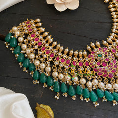 Premium Kundan Jadau Short Neckpiece -J900