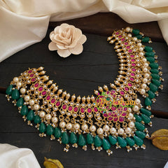 Premium Kundan Jadau Short Neckpiece -J900