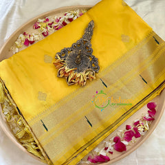 Yellow Semi Silk Saree -VS1044