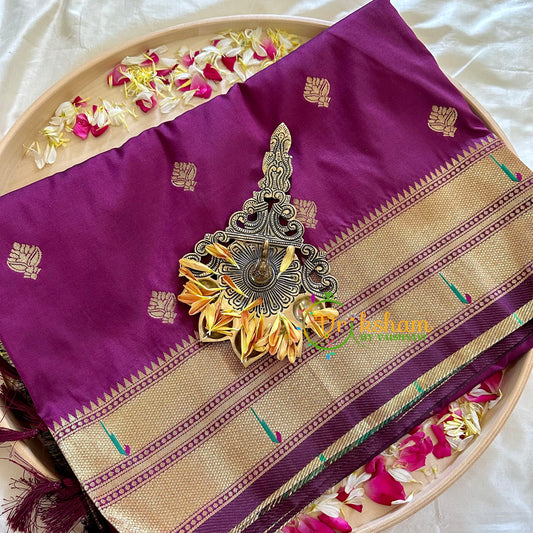 Majanta Semi Silk Saree -VS1041