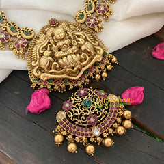 Traditional Lakshmi Pendant Coin Style Haram-G5339
