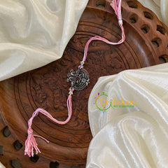 Rakshabandhan Silver Rakhi -Rose -Dual Peacock-RB071
