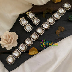 Victorian Diamond High Neck Choker-VV298