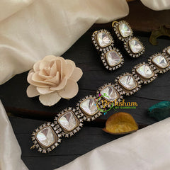 Victorian Diamond High Neck Choker-VV298
