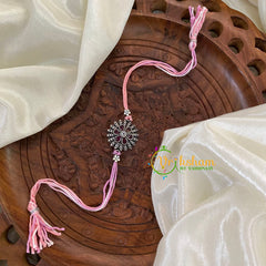 Rakshabandhan Silver Rakhi -Rose-Chakra-RB080