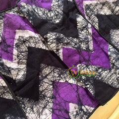 Premium Kalamkari Readymade Blouse -Kalamkari Print - Deep Purple -VS1252