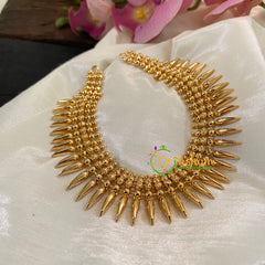 Gold Look Alike Kerala Mullai Mottu Neckpiece-G8719