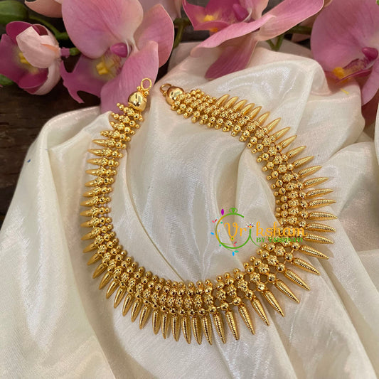 Gold Look Alike Kerala Mullai Mottu Neckpiece-G8717