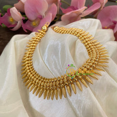 Gold Look Alike Kerala Mullai Mottu Neckpiece-G8717