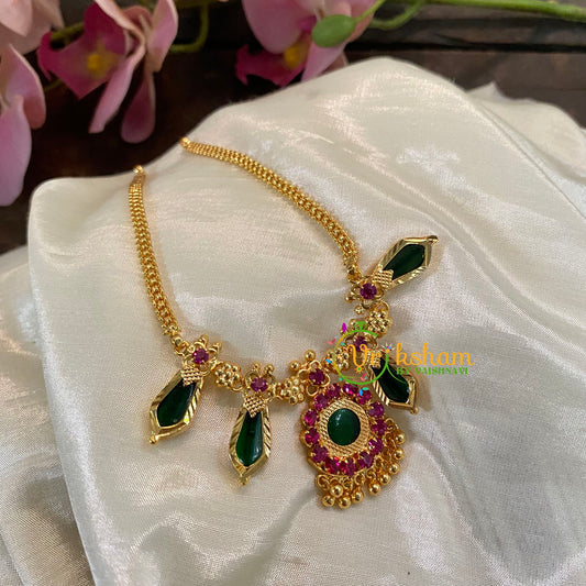 Traditional Kerala Palakka Pendant Neckpiece-G8709