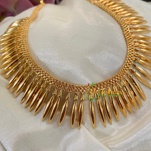 Gold Look Alike Kerala Mullai Mottu Neckpiece -G8714