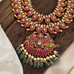 Precious 2 Layered Jadau Kundan Maanga Haram -J1193