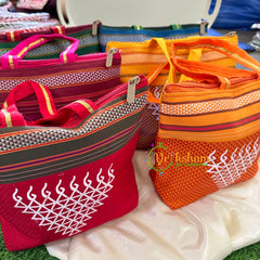 Return Gift Potli Bags -Printed Potli bag -6 pieces Set- Kolam-RG039