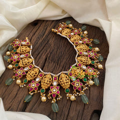 Precious Jadau Kundan Lakshmi Short Neckpiece -J1192