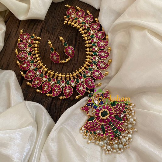 Precious Jadau Kundan Maanga Short Neckpiece -J1190