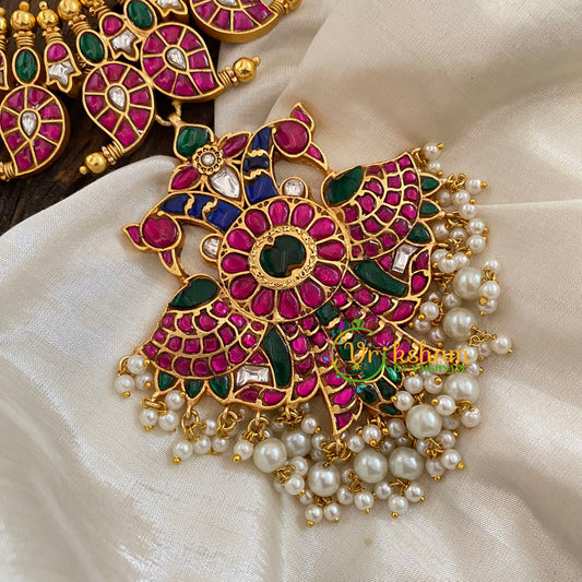 Precious Jadau Kundan Maanga Short Neckpiece -J1190