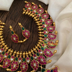 Precious Jadau Kundan Maanga Short Neckpiece -J1190