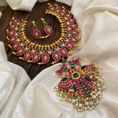 Precious Jadau Kundan Maanga Short Neckpiece -J1190