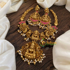 Lakshmi Jadau Kundan Short Neckpiece -Pearl-J1172