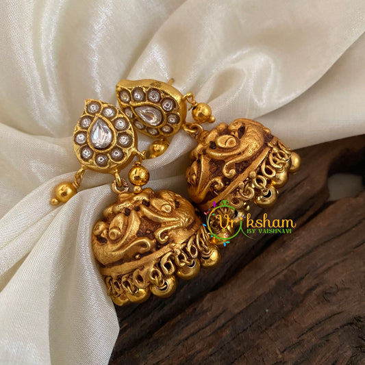 Precious Jadau Kundan Jhumkas -Bridal Jhumkas-J1139