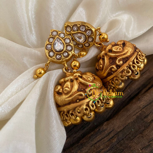 Precious Jadau Kundan Jhumkas -Bridal Jhumkas-J1139