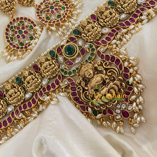 Precious Lakshmi Guttapusalu High Neck Choker-G8848