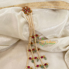 3 Layered Jadau Kundan Pearl Neckpiece-J1143