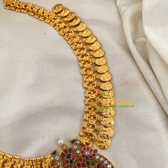 Royal Jadau Kundan Lakshmi Coin Neckpiece-J1131