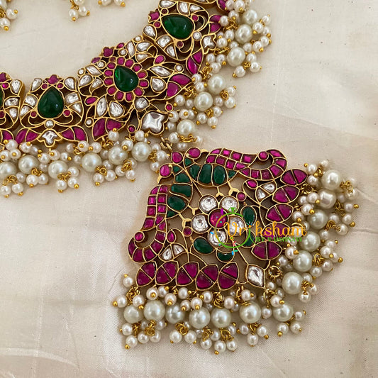 Precious Jadau Kundan Short Neckpiece -J1189