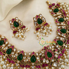 Precious Jadau Kundan Short Neckpiece -J1189