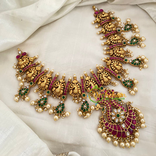 Precious Jadau Kundan Short Neckpiece -J1187