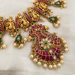 Precious Jadau Kundan Short Neckpiece -J1187