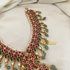 Precious Jadau Kundan Short Neckpiece -J1186