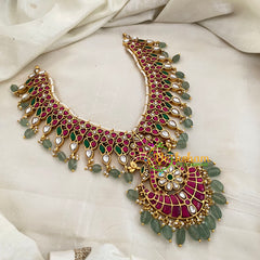 Precious Jadau Kundan Short Neckpiece -J1186