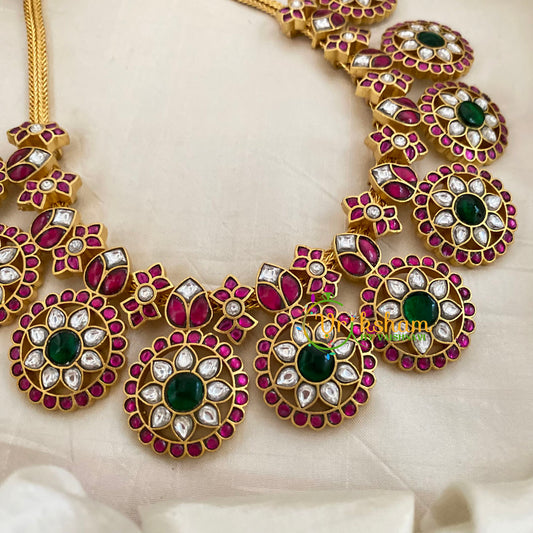 Precious Jadau Kundan Chakra Neckpiece -J1135