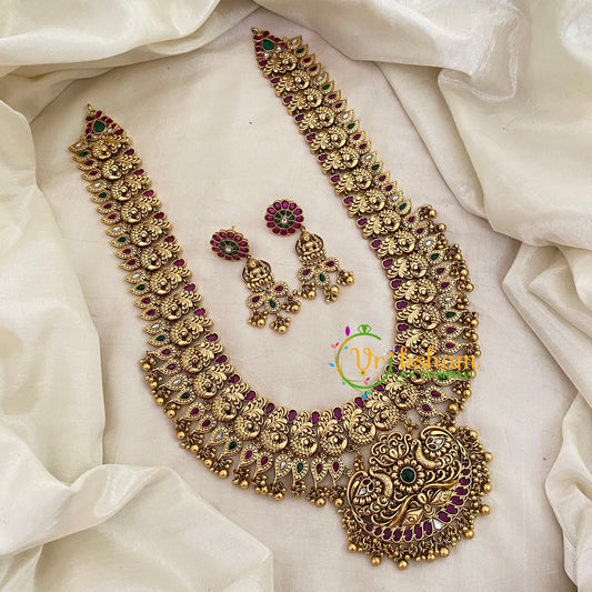 Premium Peacock Bridal Haram-Temple Haram-G5450