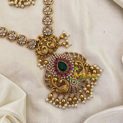 American Diamond Peacock Neckpiece-G8747