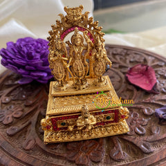 Gold Look Alike Ram Parivar Temple Kumkum Box -G7636