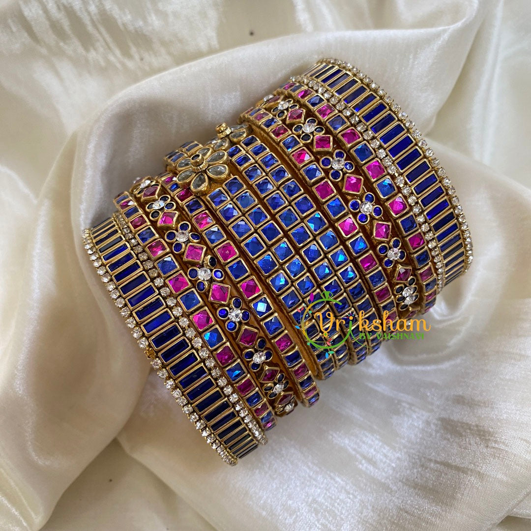 Silk Thread Kundan Bridal Bangle-G6233