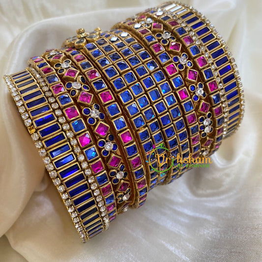 Silk Thread Kundan Bridal Bangle-G6233