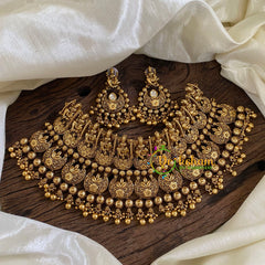 Gold Look Alike Lakshmi High Neck Choker-G10293