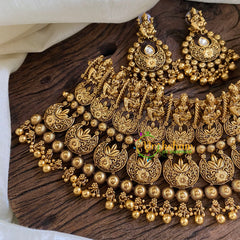 Gold Look Alike Lakshmi High Neck Choker-G10293