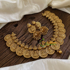 Lakshmi Coin Choker Short Neckpiece-G10302