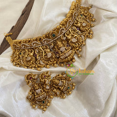 American Diamond Lakshmi High Neck Choker-G9661