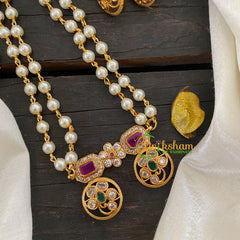 Layered Pearl Pendant Chain -Mangalsutra Pendant -G7675